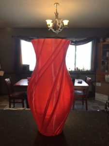 3d hero red petg-vase