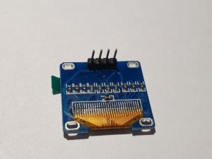 Pins in place on OLED Wemos D1 Mini