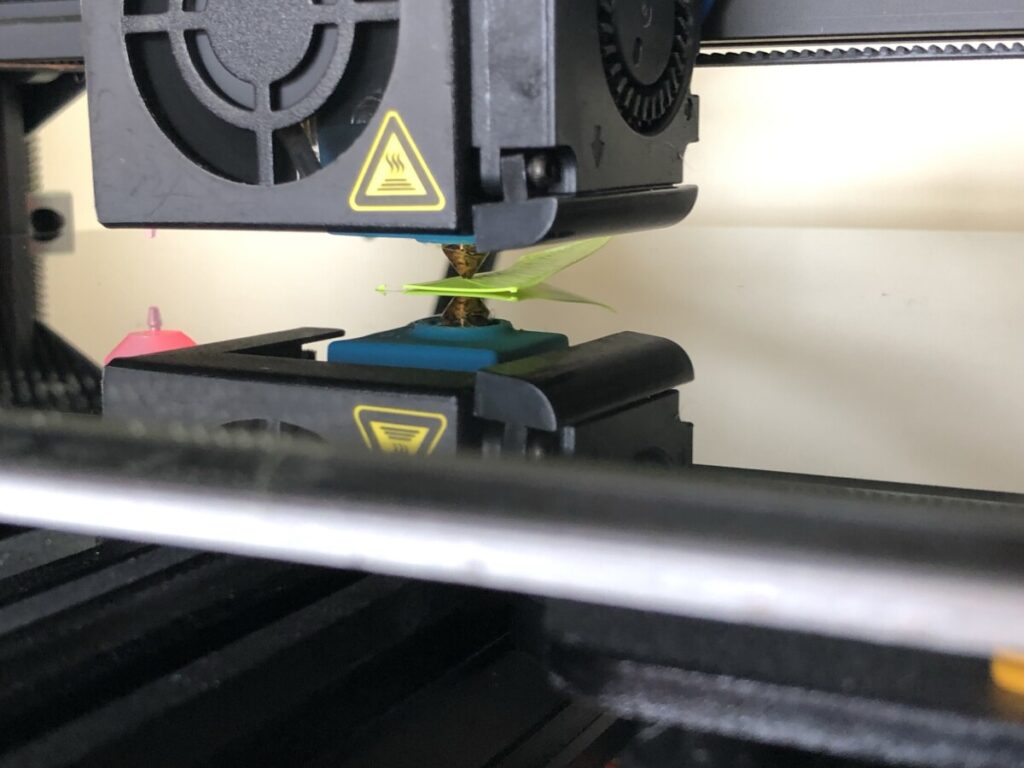Ender 3 glass bed luminous yellow FilaTough 3d printer filament