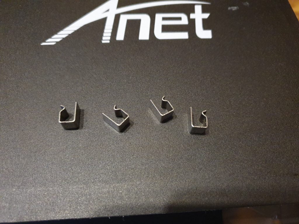 Anet ET4 Pro 3D Printer build plate clips