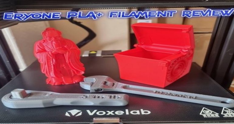 Eryone PLA+ 3d printer filament review