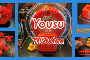 Yousu Red TPU Filament Squishes in Your Hand Sticks to the Bed
