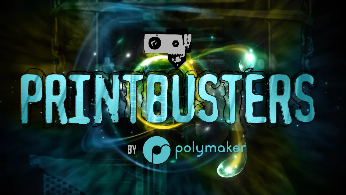 Printbusters logo polymaker 3d printing