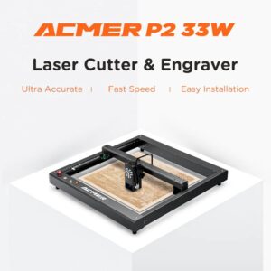 ACMER P2 33W Laser Engraver and Cutter Machine with Automatic Air Assist Pump 6